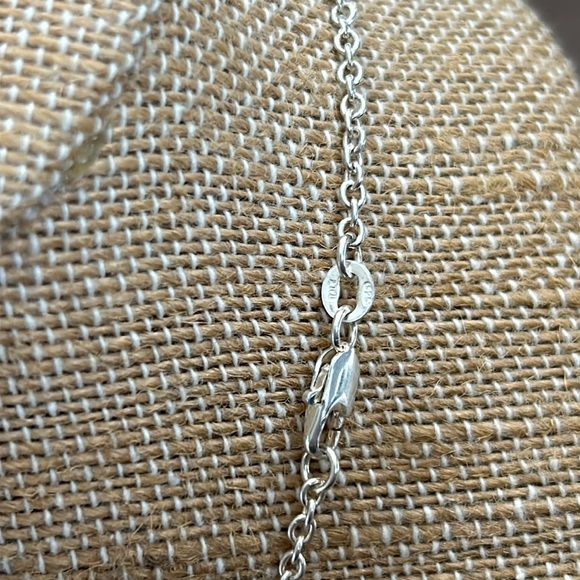 16” Long Turquoise and Silver Necklace Made in Italy. - Picture 3 of 3